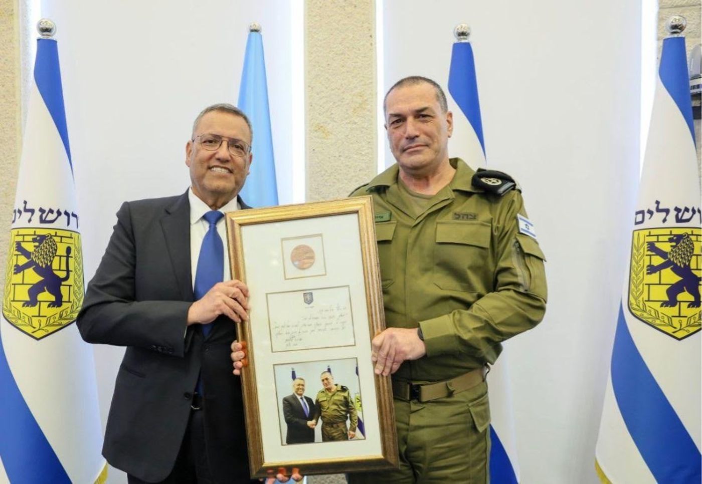 אני מבקש להודות לרמטכ”ל, רב-אלוף אייל זמיר, על השותפות רבת השנים ועל המחויבות לחיזוק ירושלים ומעמדה