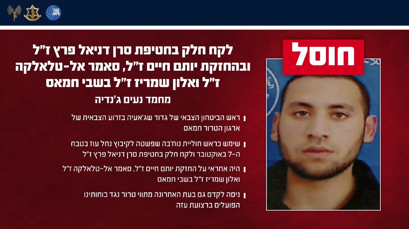 המלחמה נמשכת: חיסול משמעותי ברצועת עזה