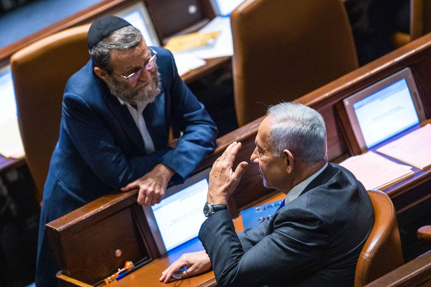 משה גפני וראש הממשלה נתניהו