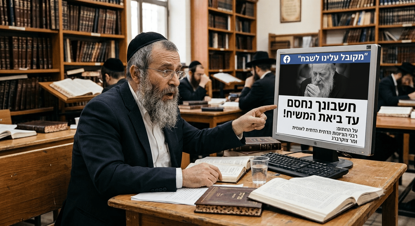זהירות מחסום לפניך