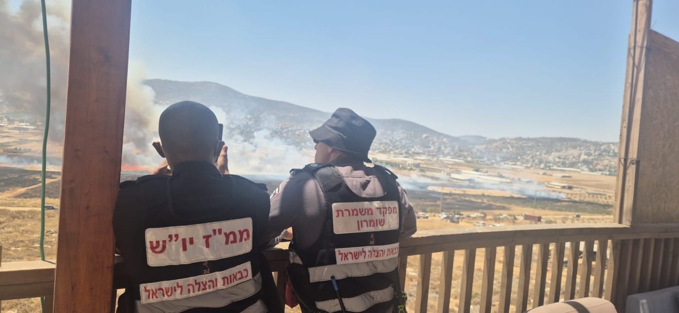 פיגוע ליד זירת שריפה