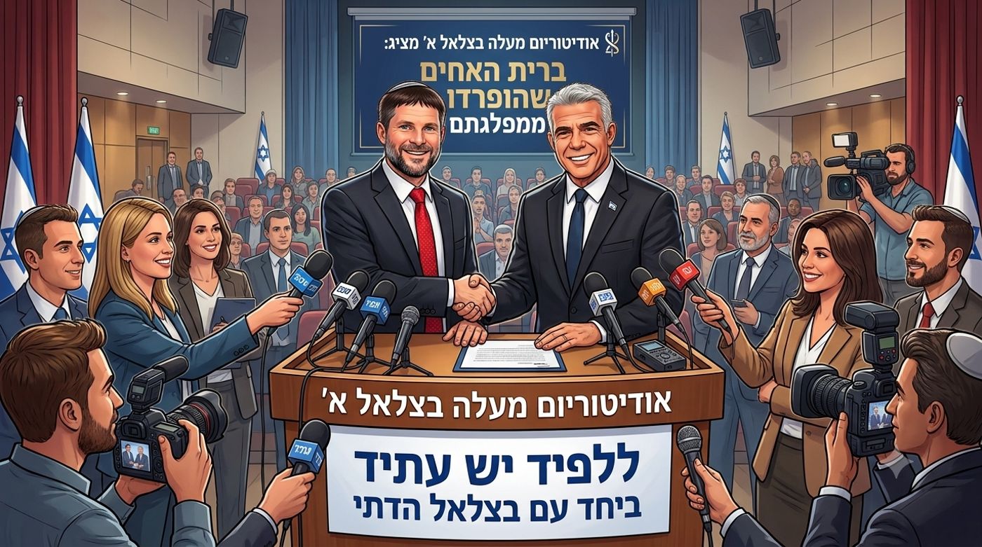 ברית האחים 2 סמוטריץ ולפיד ביחד  