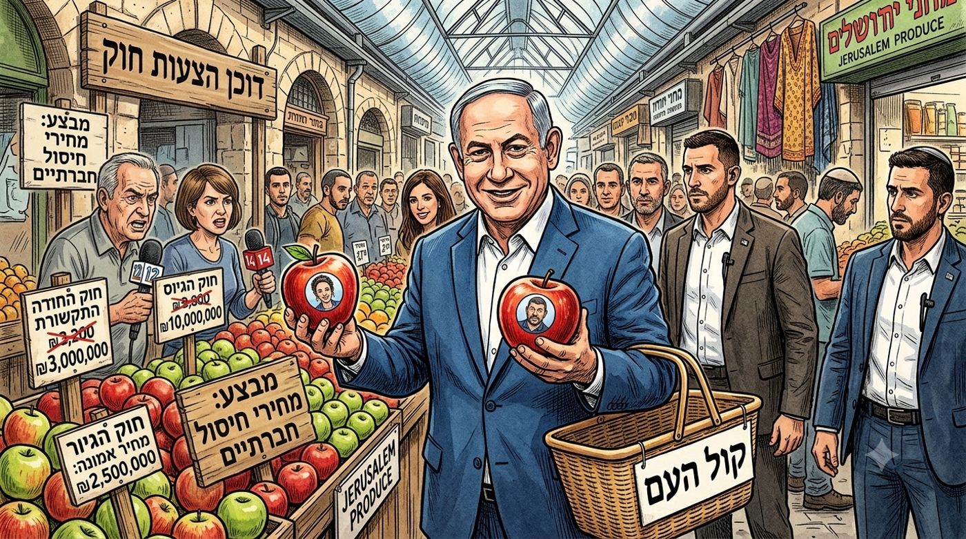 נתניהו בשוק