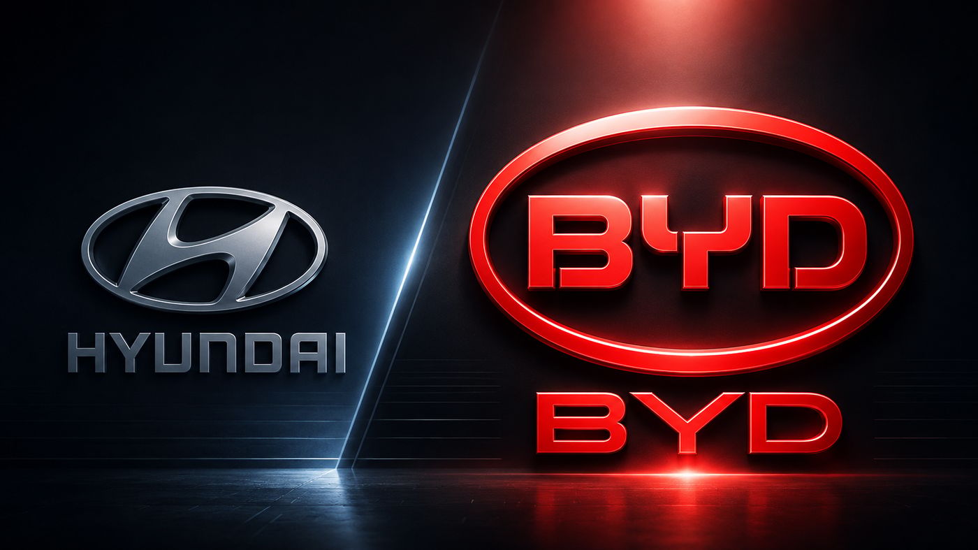 מובילה בגדול. BYD לצד יונדאי