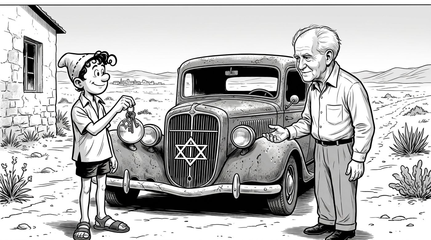 עסקת מכירת הרכב הראשונה בישראל