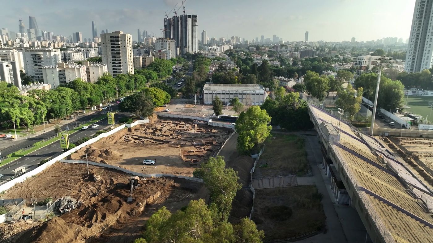 החפירות ליד אצטדיון וינטר