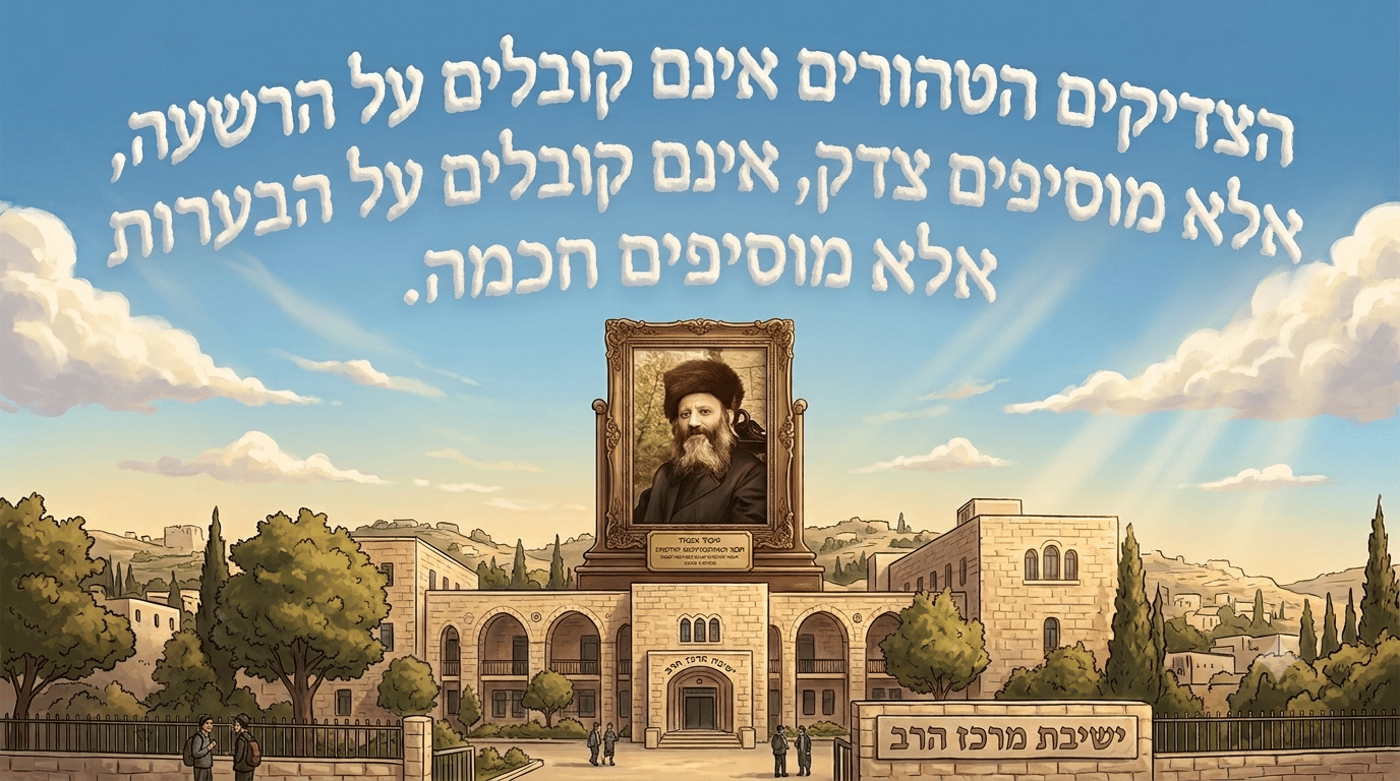 הצדיקים הטהורים למרן הרב קוק זצ"ל 