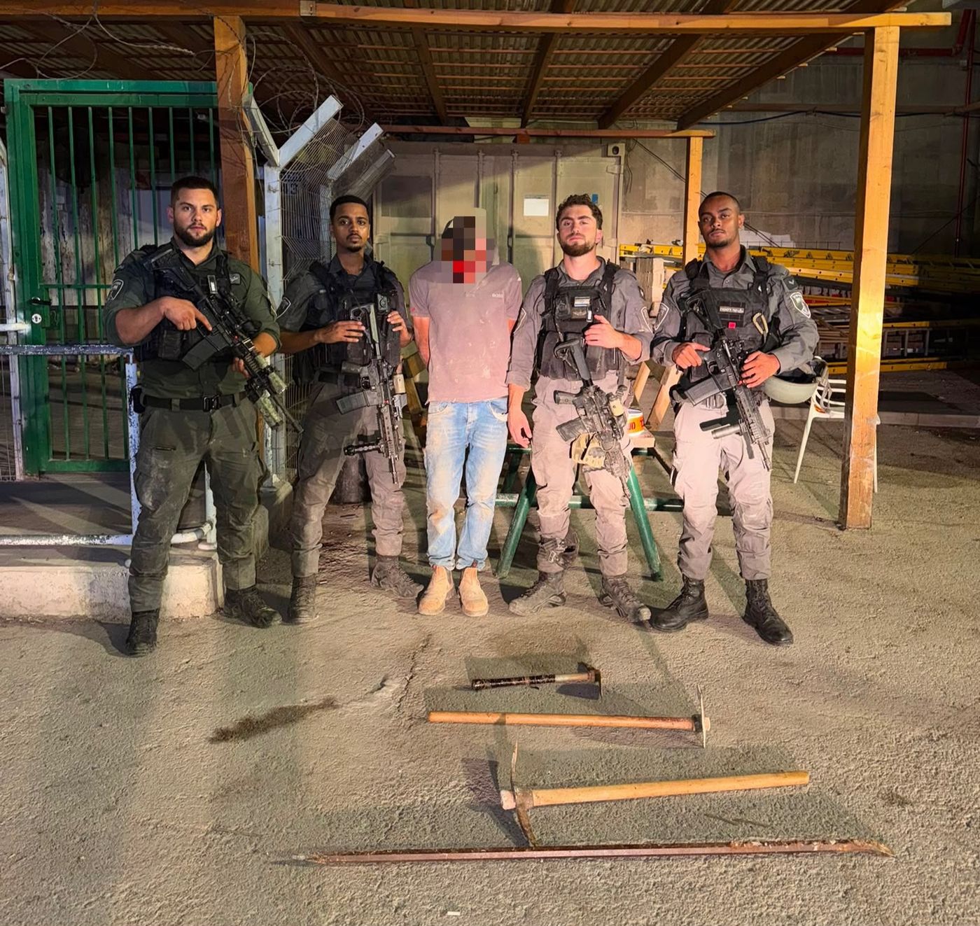 הערבי שנעצר ושוטרי מג"ב