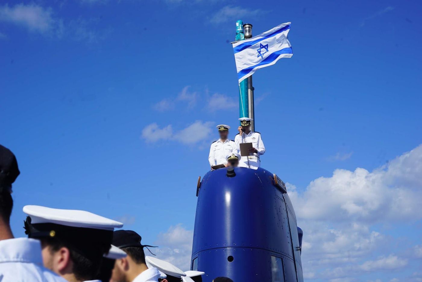 הגעת הצוללת "דרקון" לנמל חיפה