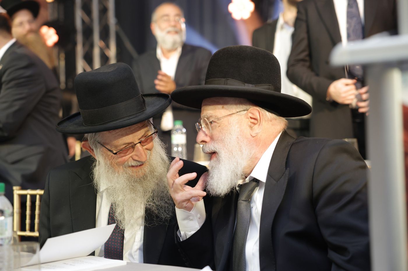 הרב יעקב שפירא והרב זלמן מלמד