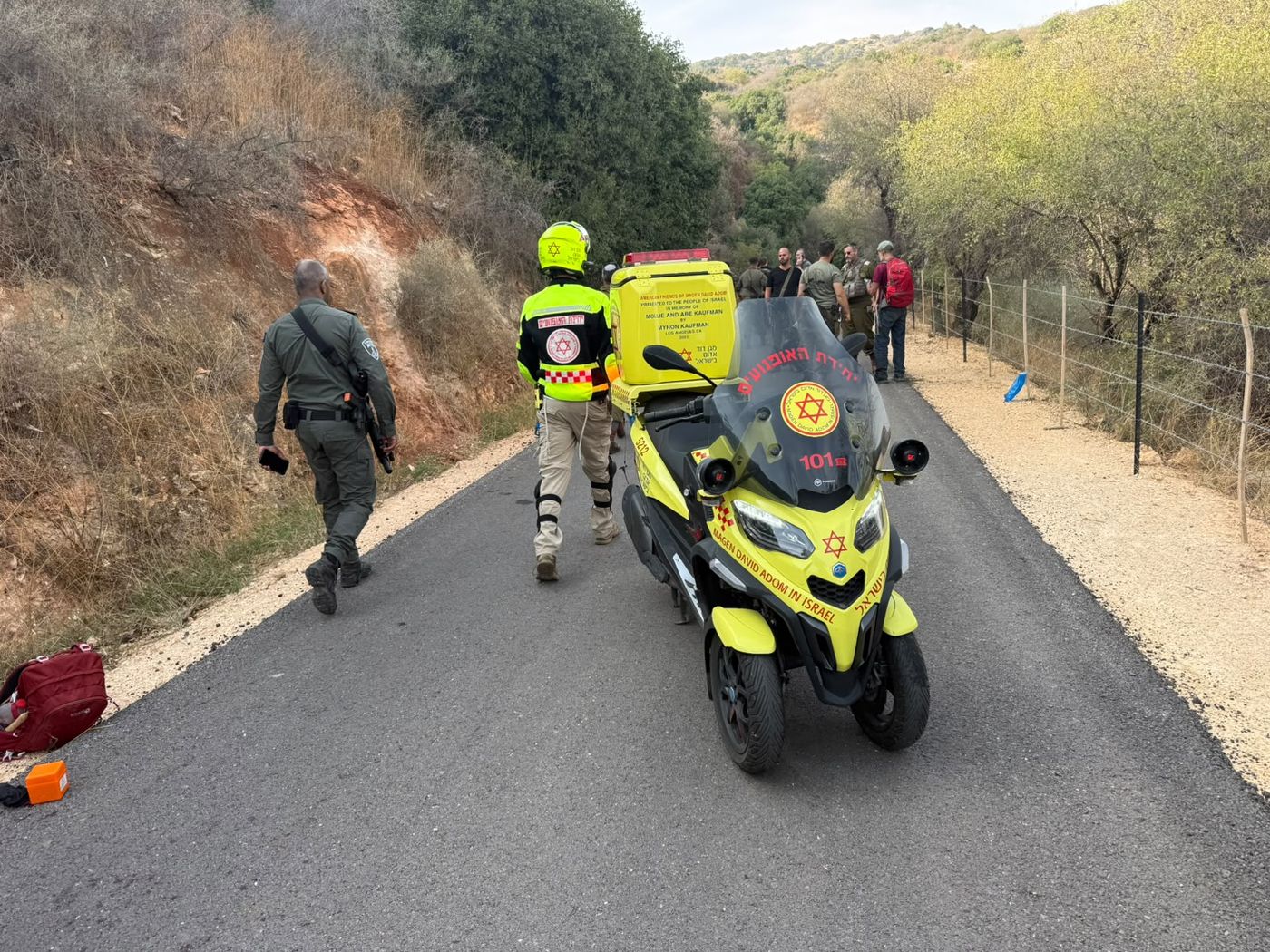 פינוי פצועים מהזירה