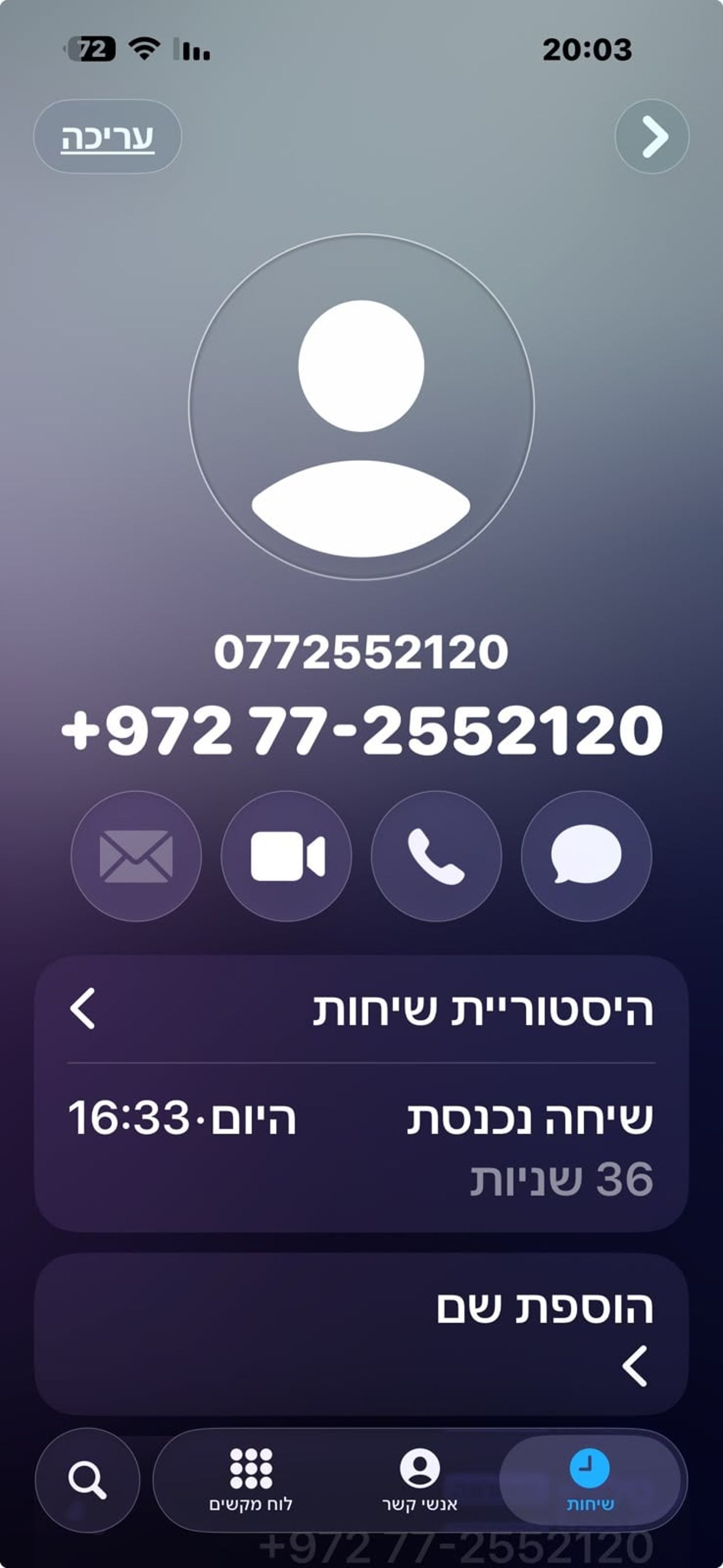 השיחה המוקלטת בשבת