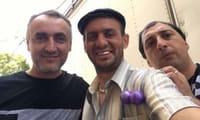 מני אסייג (מצד שמאל)בסט של 'שנות ה-80' (צילום פרטי)