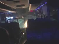 בקבוק תבערה על האוטבוס; רגעי החרדה של הבנות. צפו