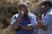 שלמה נאמן, ראש מועצת גוש עציון עם יוחאי דמרי ראש מועצת הר חברון