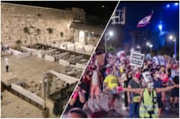 תיעוד: אלפים הפגינו בבלפור, עשרות בודדות בכותל