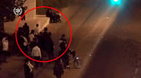 תיעוד קשה: זריקות אבנים על שוטרים במאה שערים