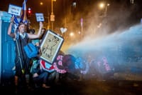 מכת"ז מול המפגינים בבלפור