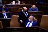 ראש הממשלה ושר האוצר בעת העברת התקציב בקריאה ראשון