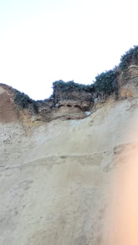 "הציבור מתבקש להתרחק": צוק קרס ליד החוף בהרצליה