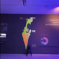 מוזיאון תל אביב מציג: מפת ישראל בלי יהודה ושומרון