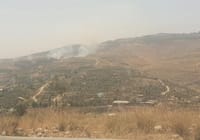 שריפות מתפשטות ליד היישוב יצהר – חשד להצתה