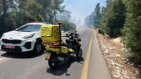 שריפה נוספת בהרי ירושלים: עשרות תלמידים פונו מטיול