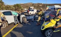 תאונה קשה בבנימין: שבעה פצועים, בהם 5 בני משפחה