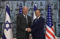 הרצוג עם ביידן, בביקורו בישראל