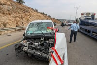 זירת פיגוע הדריסה באריאל