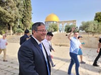 לא התרשם מהאיומים: השר בן גביר עלה להר הבית