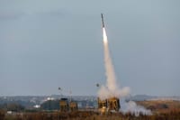 כיפת ברזל יירטה כטב"מ בשטח לבנון