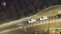 צפו: מרדף בסיוע מהאוויר אחרי שודדי רכבים