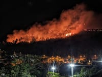 תיעוד עצוב: הרי צפת עולים בלהבות