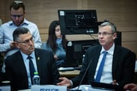 לוין וסער בהצגת המתווה בוועדת חוקה