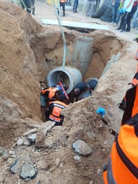 צינור נפל על הפועלים: הרוג ופצוע בתאונת עבודה בבני ברק