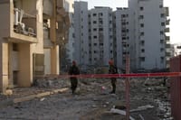 הרס רב במקום: תיעוד מפעילות פיקוד העורף בבאר שבע