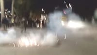 השוטרים פיזרו ברימוני הלם הפגנה אלימה מול חטמ"ר בנימין