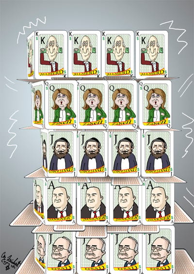 הקריקטורה היומית של אור רייכרט: לקראת זעזוע בפרשת הולילנד