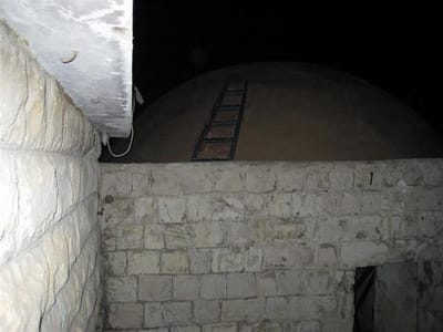 תמונות משיפוץ כיפת 'קבר יוסף' בשכם.