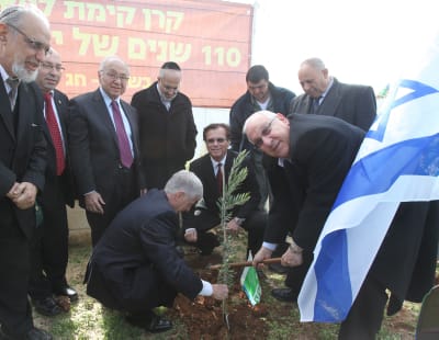 נתניהו, הרב הרשקוביץ, רובי ריבלין והאדמו"ר מקאליב