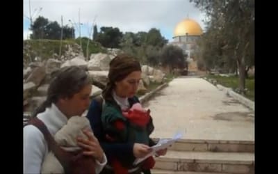 במקום ברכת הגומל: היולדת והתאומים עלו להר הבית
