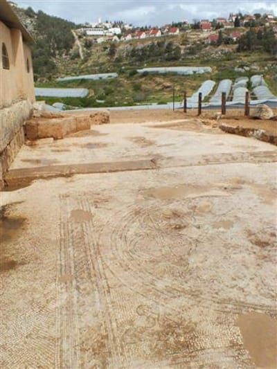 בעקבות הגשם: בשילה נחשפה כנסיה מהקדומות בארץ