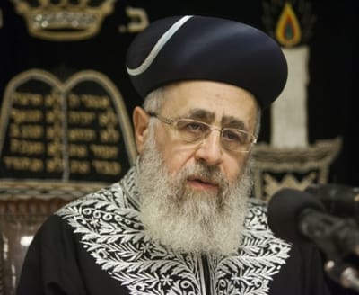 צפו ברב יצחק יוסף: נתניהו הורה לגנוז את חוק רב ראשי אחד