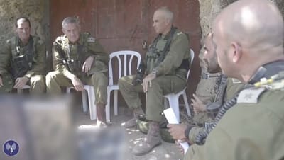 צפו בתיעוד: הרמטכ"ל נכנס לעזה