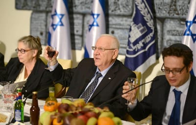 ריבלין ורעייתו ערכו סדר ט"ו בשבט נשיאותי