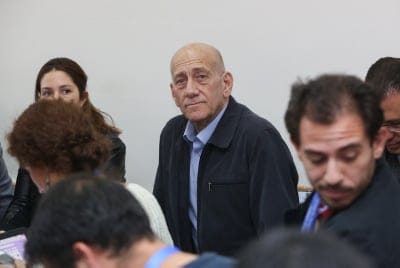 8 חודשי מאסר בפועל לאהוד אולמרט