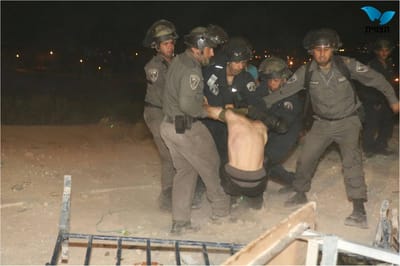 גם הלילה: עימותים בין השוטרים למפגינים בבית אל