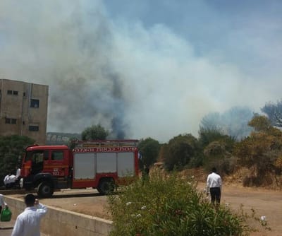 האש התקרבה לישיבה, 300 התלמידים פונו