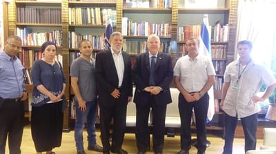 תושבי עפרה שמעו מסר מעודד מהנשיא ריבלין
